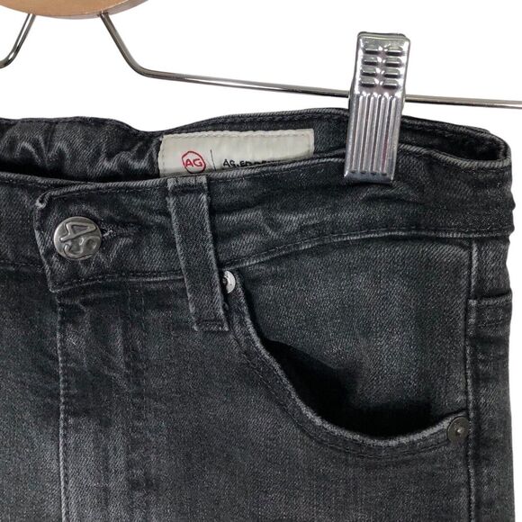 AG Adriano Goldschmied 23 Saige High Rise Straight Jeans 10 Year Bonfire Black - Picture 7 of 12